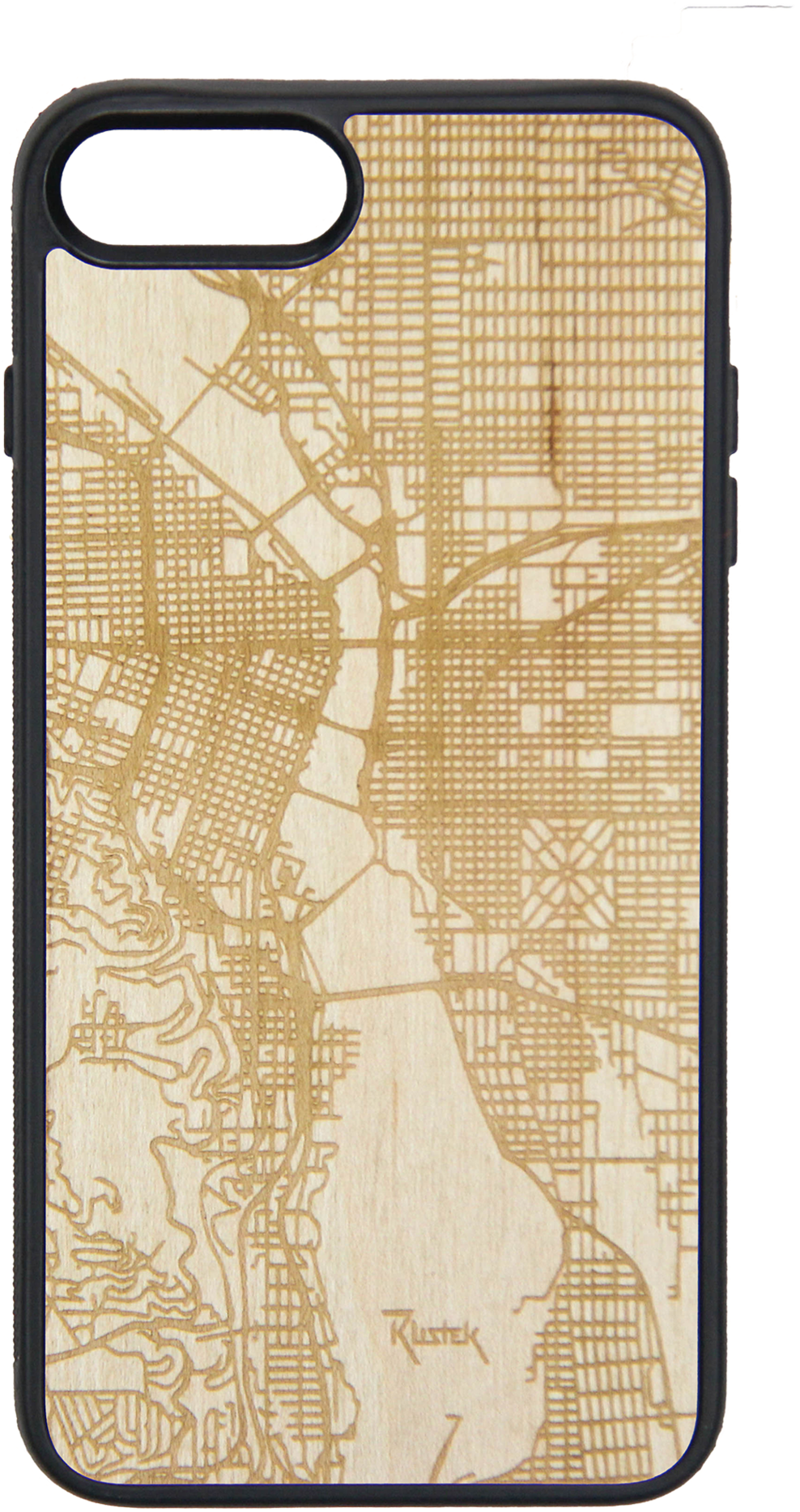 Pdx Map Engraved Phone Case (2048x2048), Png Download