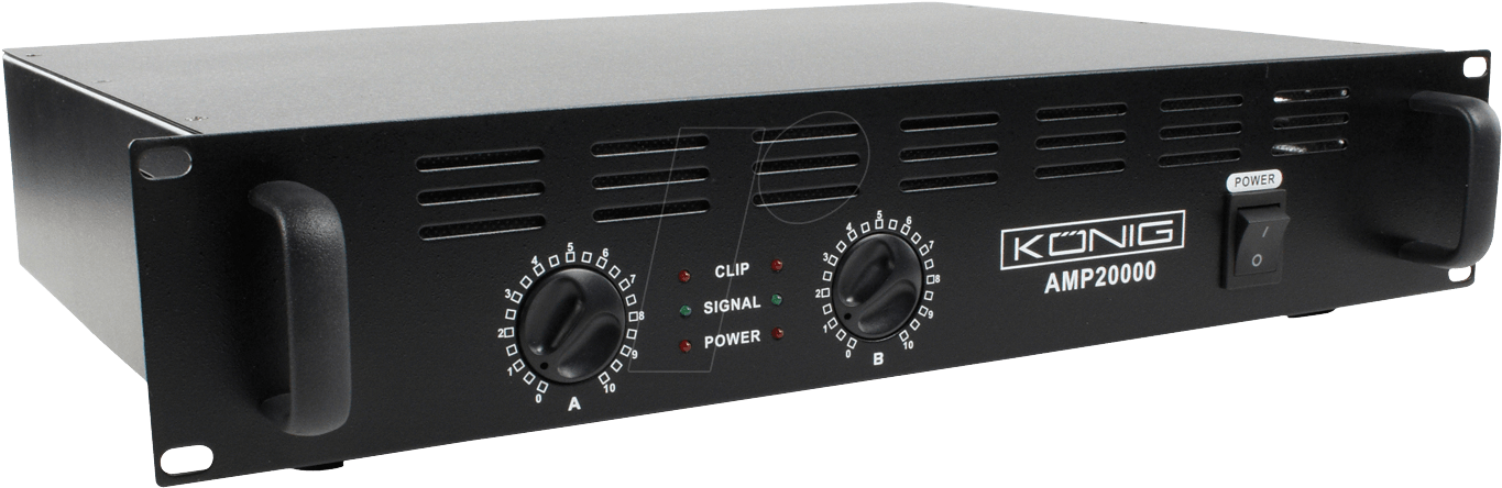 Stereo Pa Amplifier 2x 1000 W König Pa Amp20000 Kn - Konig Pa Amp2400 Kn (1372x454), Png Download