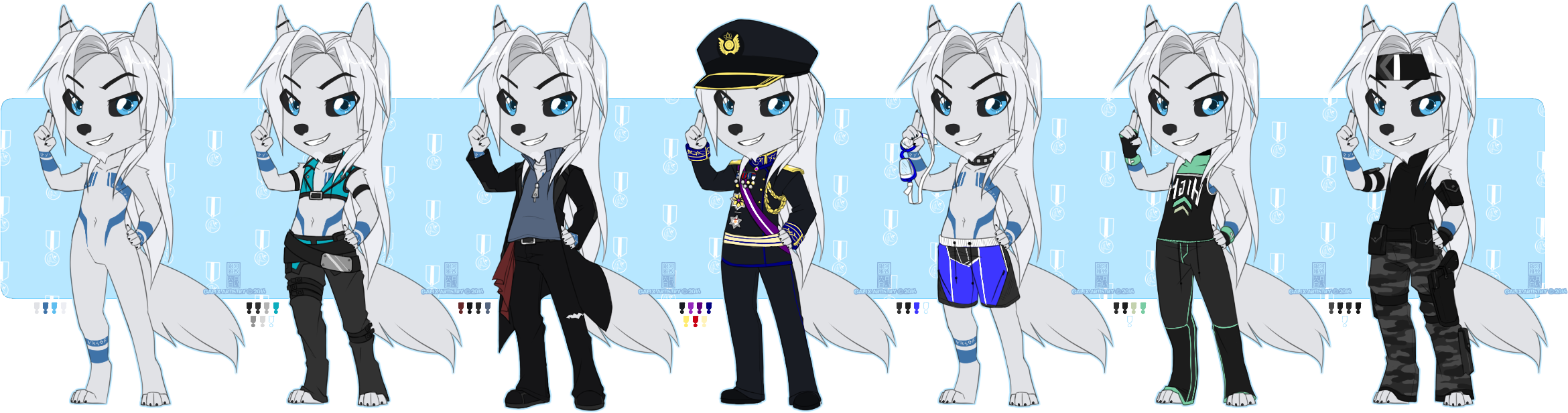 Pyro's New Clothes - Cartoon (2453x679), Png Download