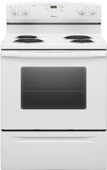 Image For Amana Freestanding Coil Range - Major Appliance (519x804), Png Download