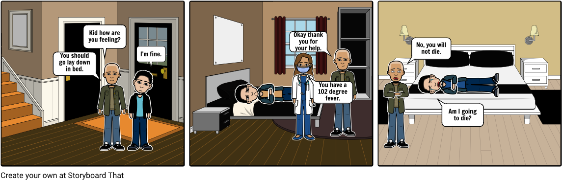 A Day's Wait - Cartoon (1164x385), Png Download