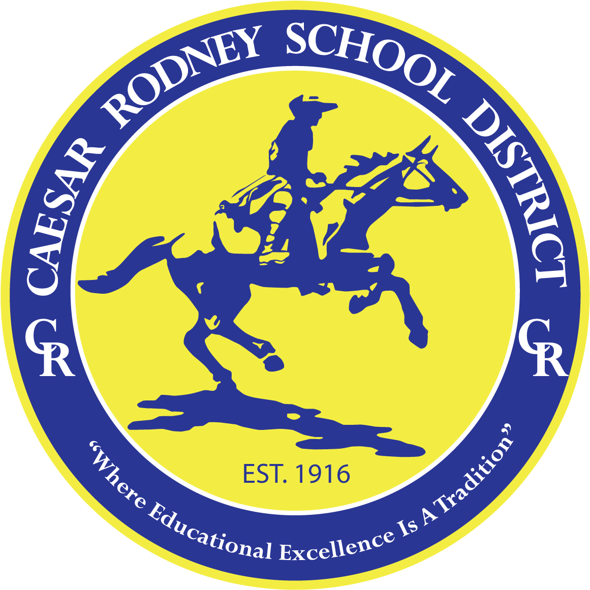 Caesar Rodney High School Logo (1266x1224), Png Download