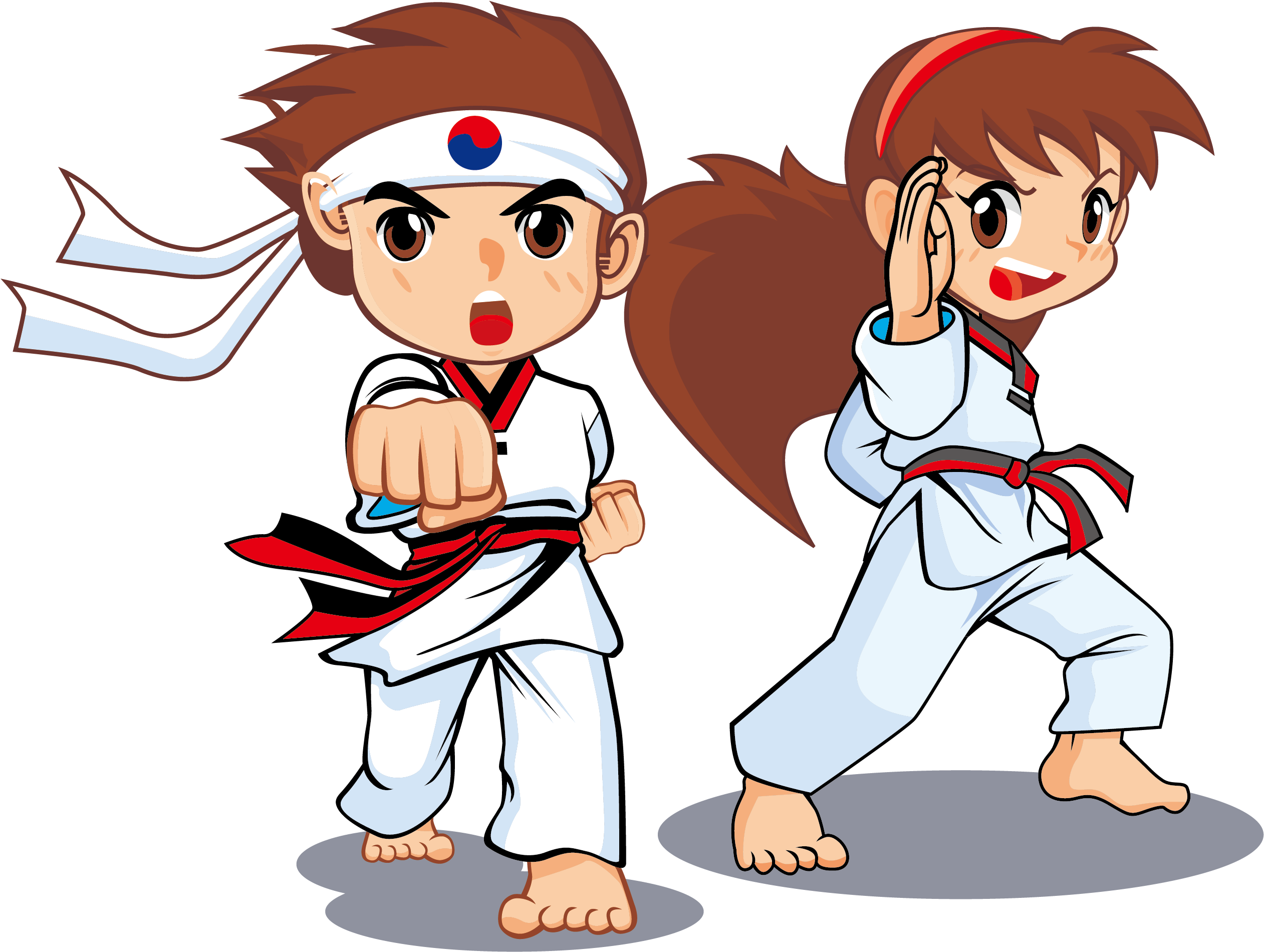 Png Freeuse Library Martial Arts Icon Game Poster Transprent - Karate Cartoon Png (2599x2202), Png Download