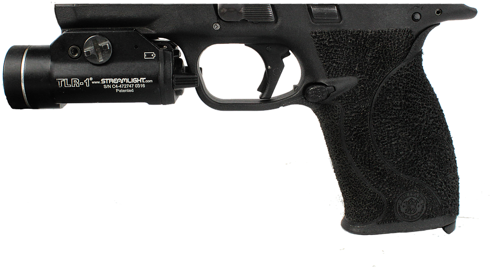Stippled Smith And Wesson M&p With Streamlight Tlr-1 - Nightstick Twm 350 (1041x788), Png Download