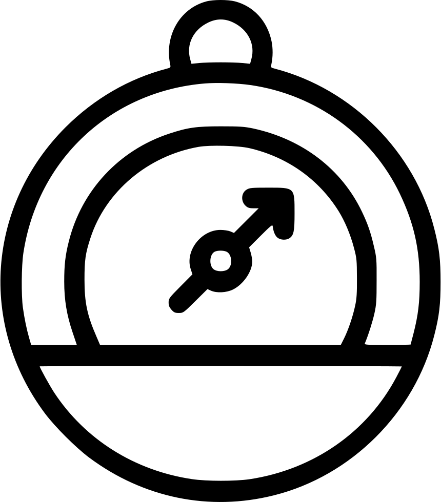 Barometer Gauge Measure Pressure Instrument Device - Drawing Of A Barometer (860x980), Png Download