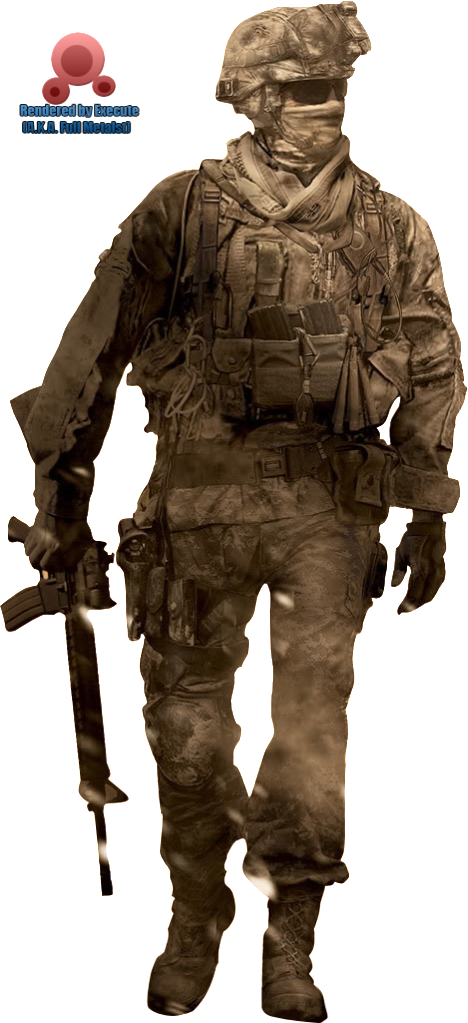 Modern Warfare 2 Render Photo - Call Of Duty Mw2 Soldier (468x1023), Png Download