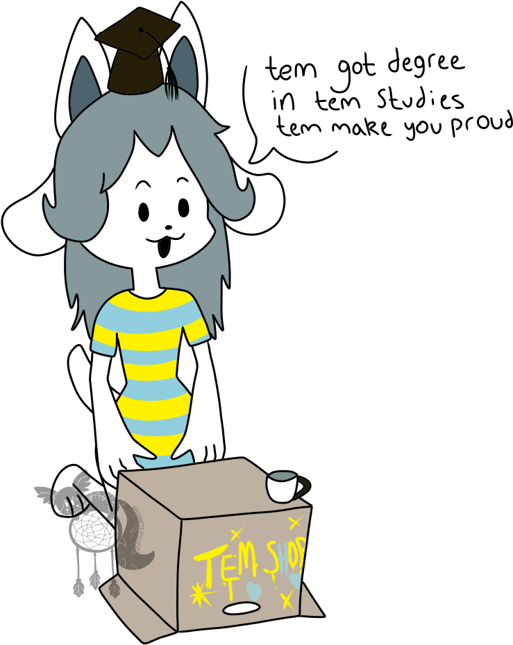 Anthro Temmie (840x1000), Png Download