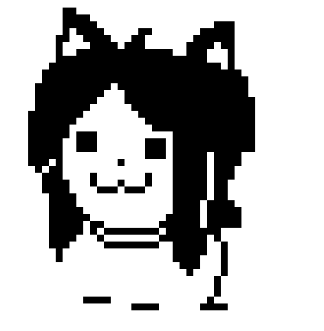 Temmie - Gifs Of Temmie Vibrating (540x590), Png Download