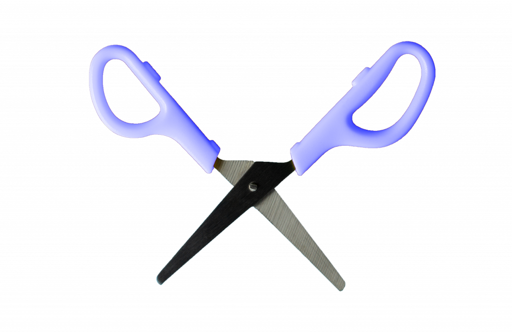 A Single Pair Of Scissors, Open And Pointed Downwards - Scissors (1024x665), Png Download