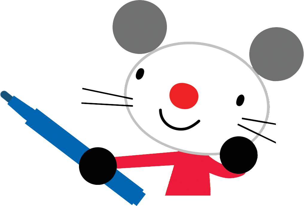 Arty Mouse - Cartoon (1016x691), Png Download