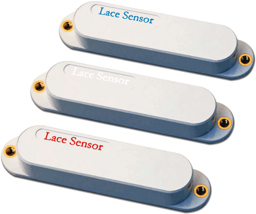 Lace Blue Silver Red 3 Pack S/s/s Pickup Set White - Lace Sensor Red Silver Blue Pickups (555x555), Png Download