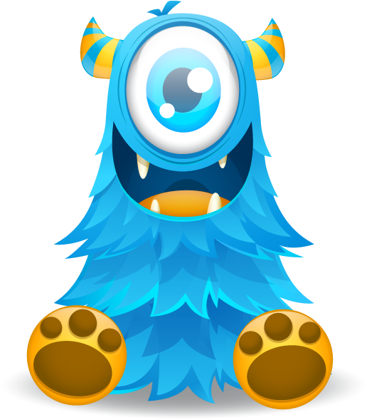 Cute Monster (618x618), Png Download