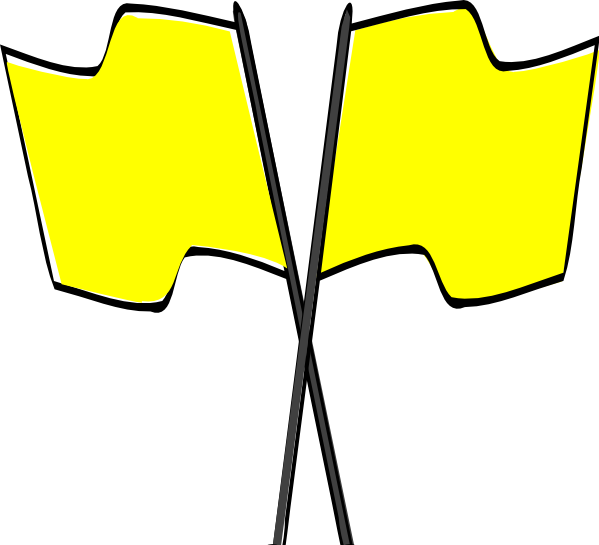 Quantity Of Six Yellow Race Flags With 5/8" - Capture The Flag Clipart (599x545), Png Download