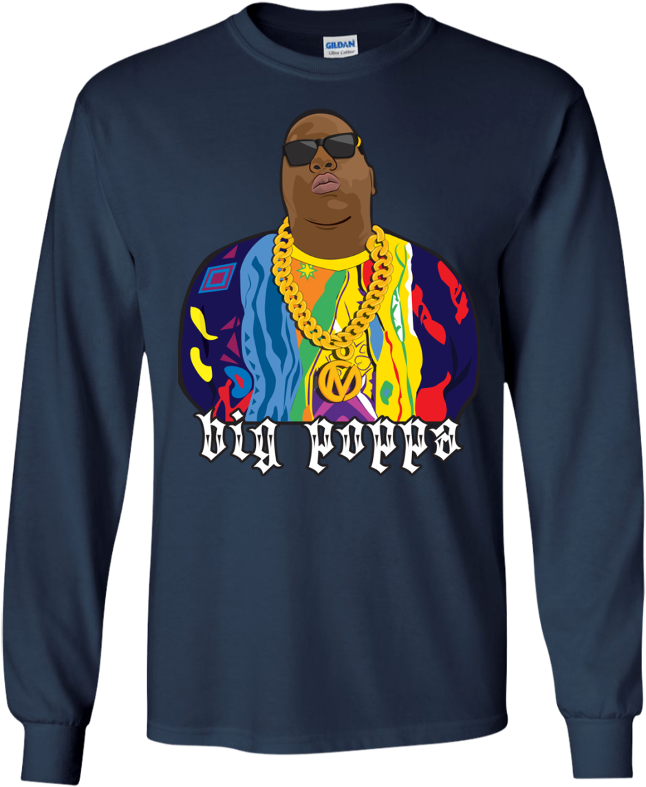 Notorious Big Big Poppa Long Sleeve Shirt - T-shirt (1155x1155), Png Download