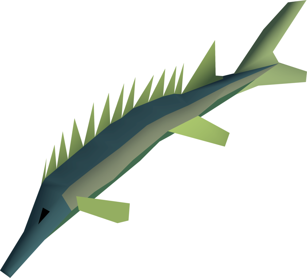 The Leaping Sturgeon Is A Fish Which Requires 70 Fishing, - Illustration (1000x906), Png Download