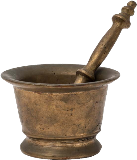 Bronze Pestle And Mortar Ebay Item Number - Mortar And Pestle (550x642), Png Download