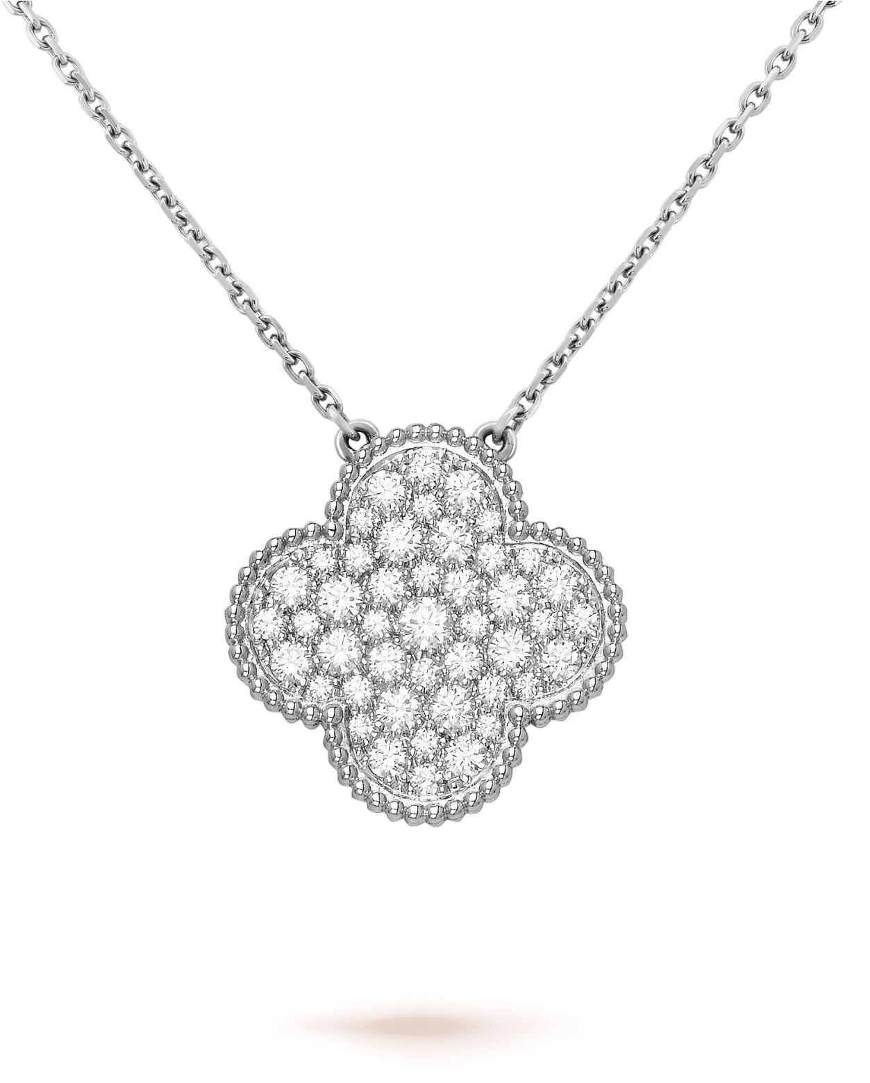 Magic Alhambra Pendant - Van Cleef Diamond Pendant (2000x2000), Png Download