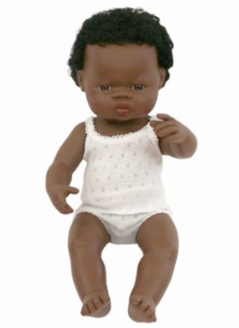 Anatomically Correct Baby Doll African Boy - Lalka Miniland Afrykanin (650x650), Png Download