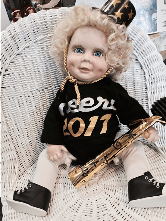 Baby Doll New Year 2017 Born - Girl (1100x733), Png Download