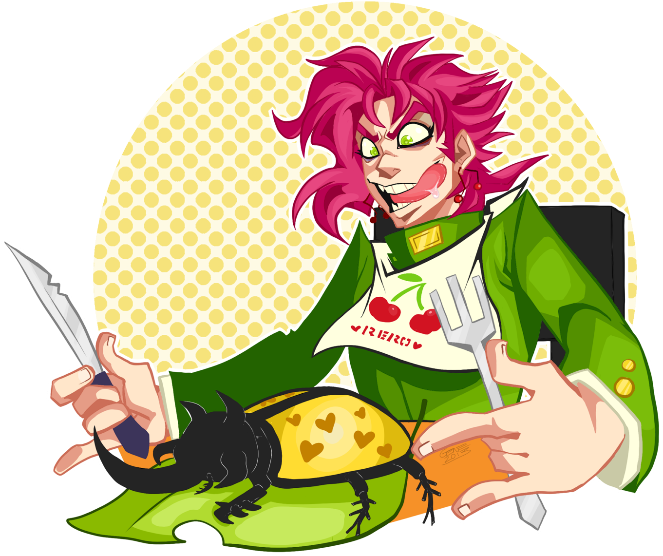 [witty Bug Pun] By Dogribs - Jojo's Bizarre Adventure Bug (1440x1178), Png Download