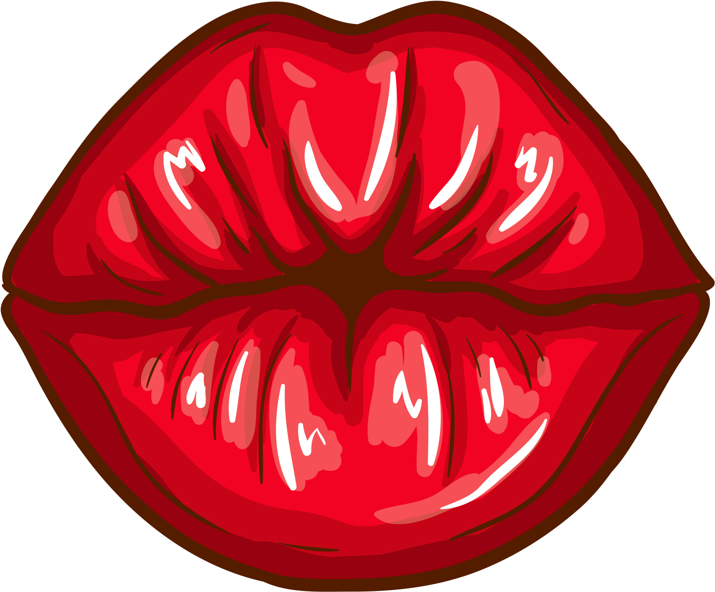 2048 X 2048 1 - Cartoon Lips With Tongue (2048x2048), Png Download.