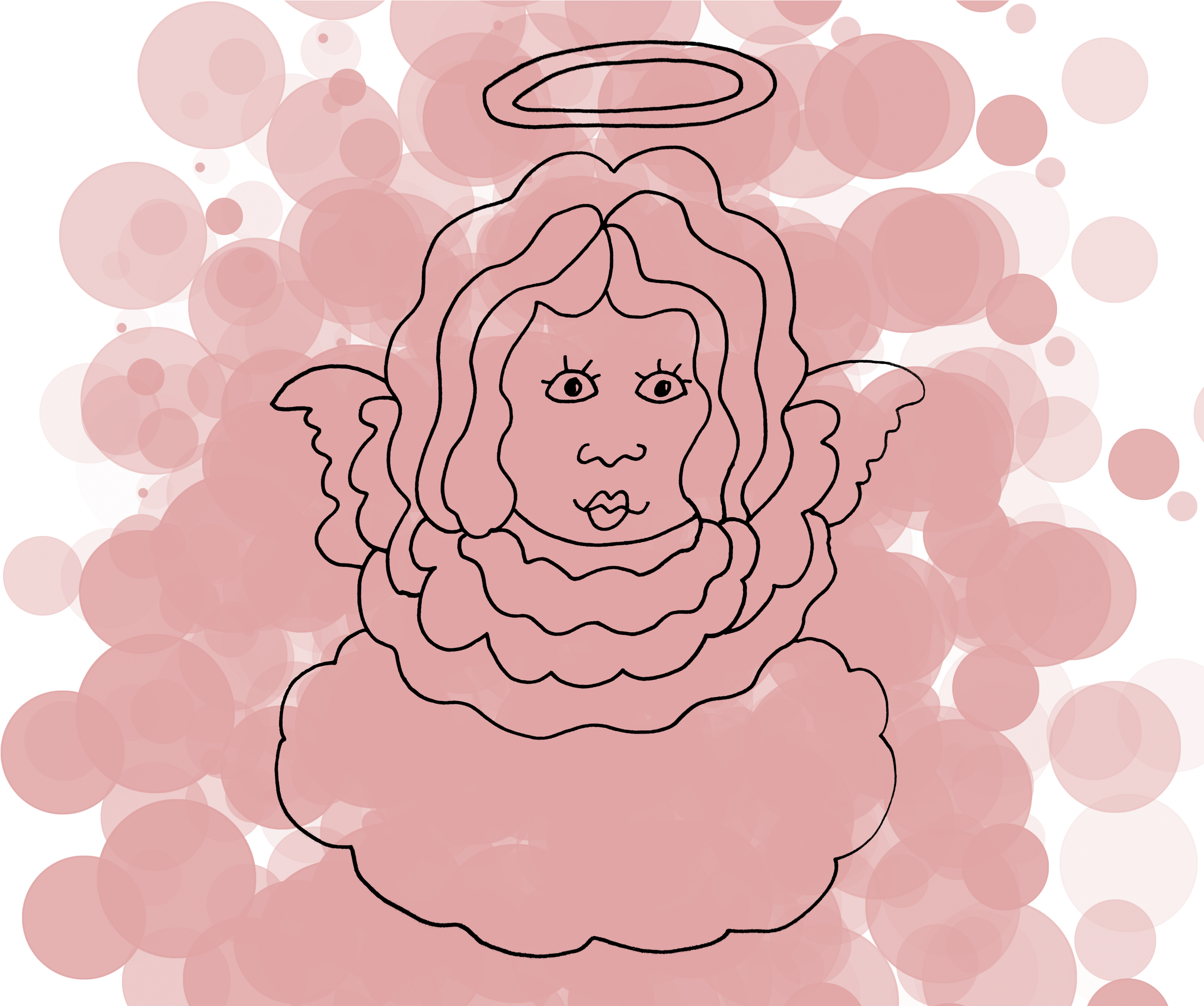 Christmas Angel - Illustration (3000x2400), Png Download