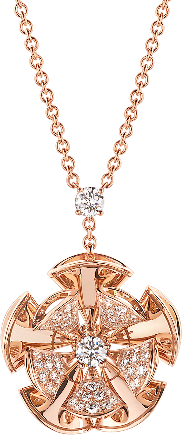 Divas' Dream Necklace Necklace Rose Gold Pink - Necklace (1800x1405), Png Download