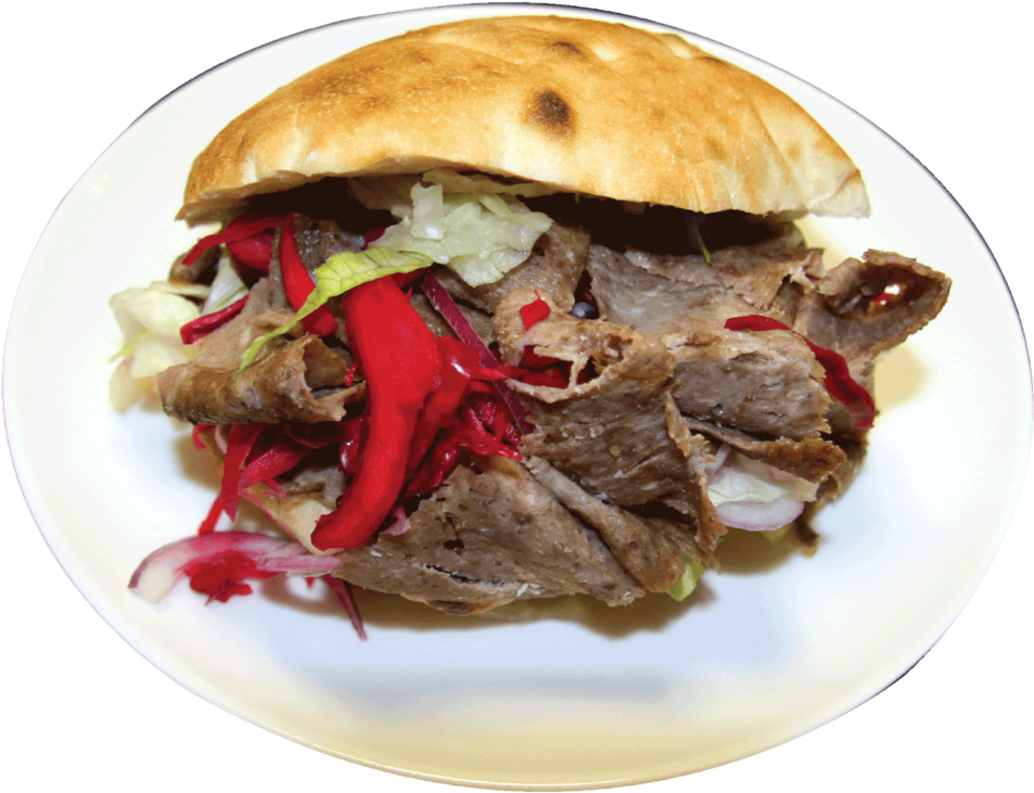 Døner Kebab I Pita - Fast Food (1024x1024), Png Download