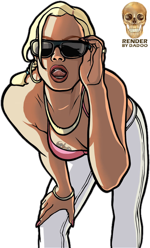 Disfruta De Los 20 Render Del Juego Gta San Andreas - Fille Gta San Andreas (536x840), Png Download