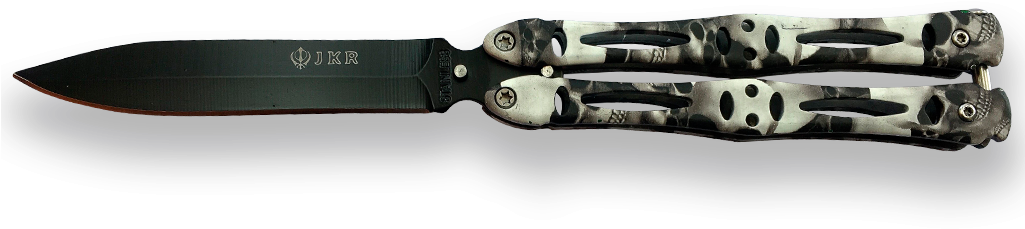 Butterfly Knife Jkr, Stainless Steel 10,5 Cm Blade - Hunting Knife (1024x768), Png Download