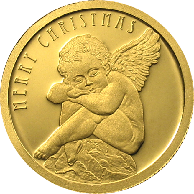 Christmas Angel - Ощадбанк Монеты (658x658), Png Download