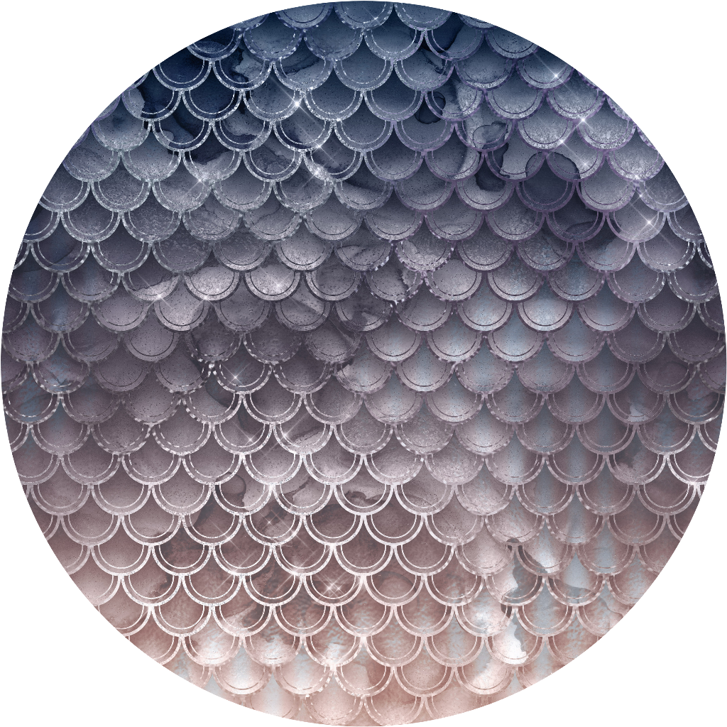 Scales Scale Geometric Circle Mermaid Ftestickers - Clip Art (1024x1024), Png Download