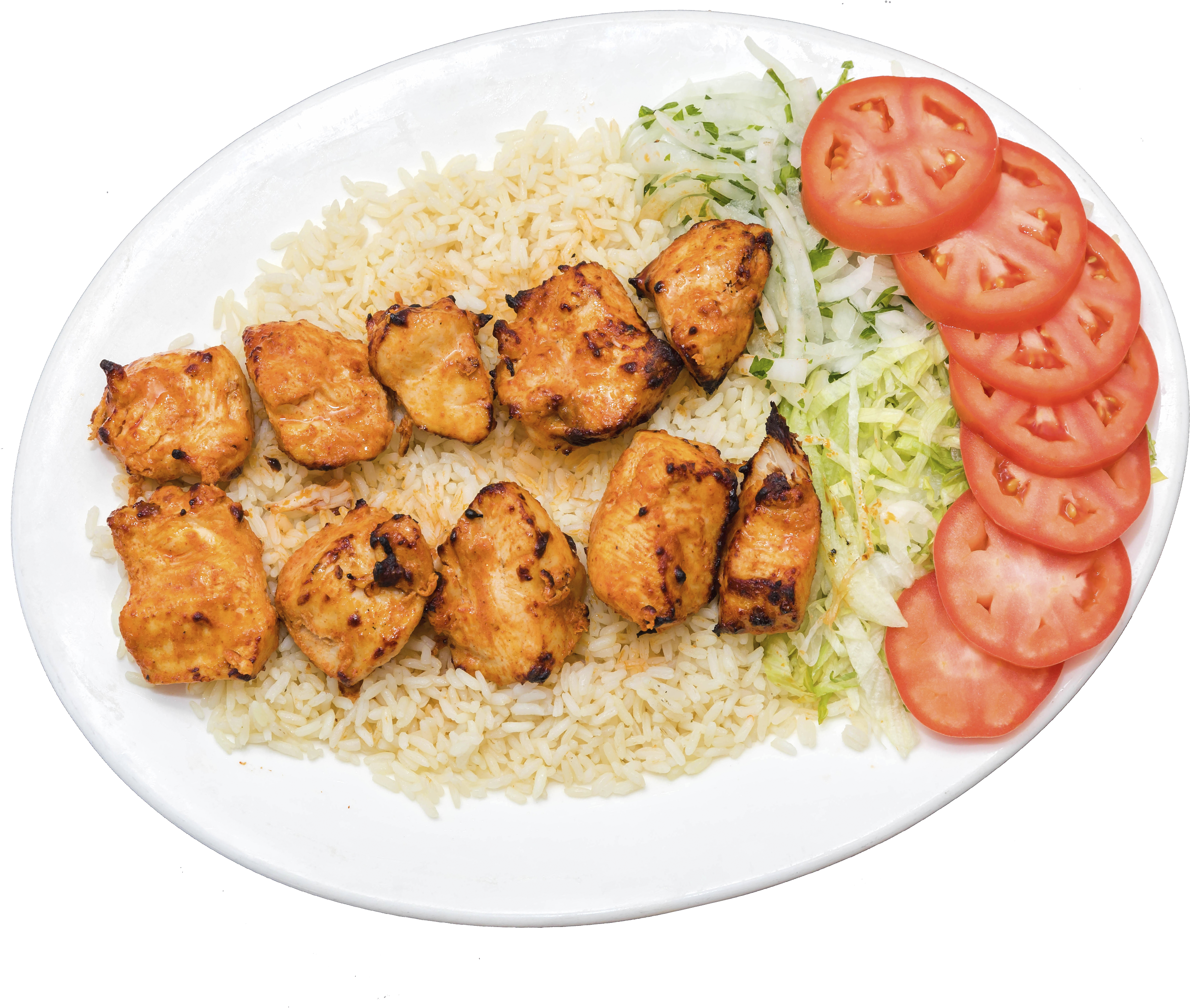 Chicken Kebab - Side Dish (3288x3192), Png Download