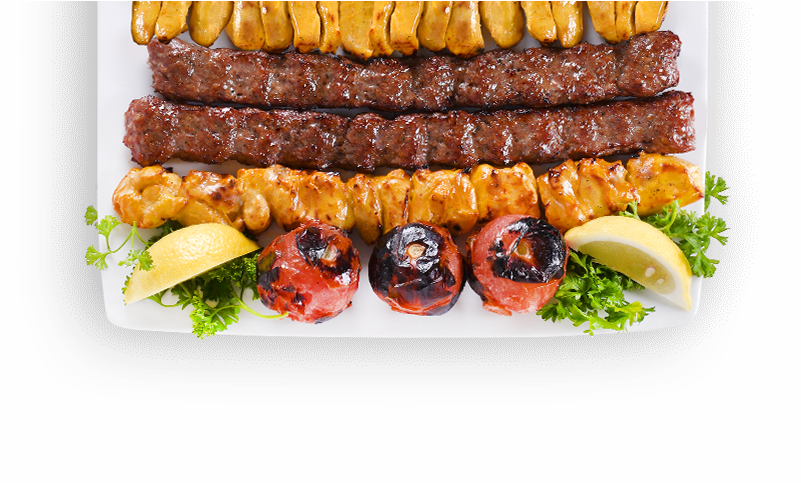 Persian Kabob - Kebab Persian Png (800x550), Png Download