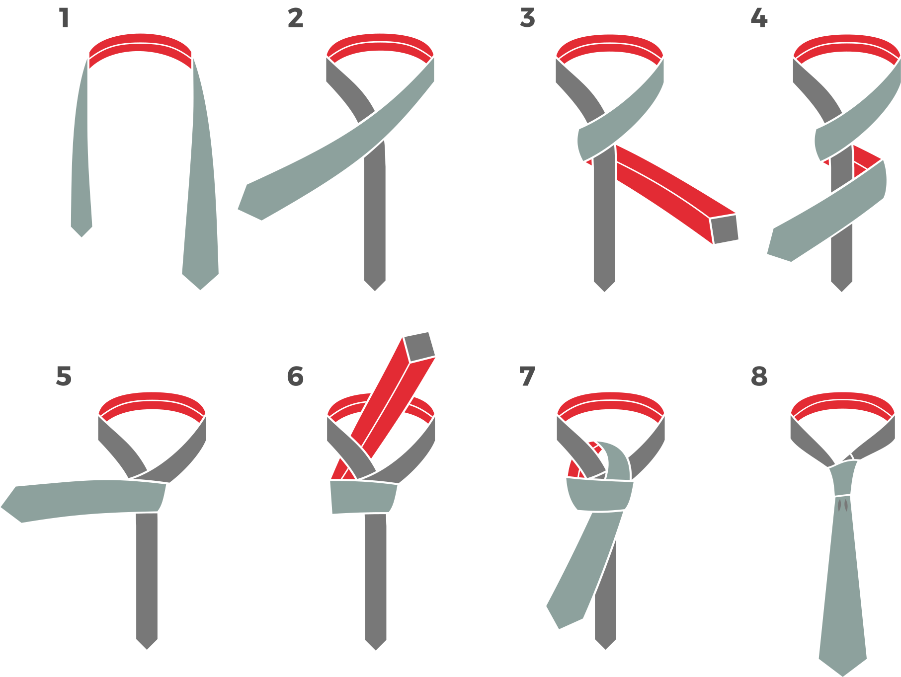 How To Tie A Tie - Tie A Tie In Four Steps (2000x1550), Png Download