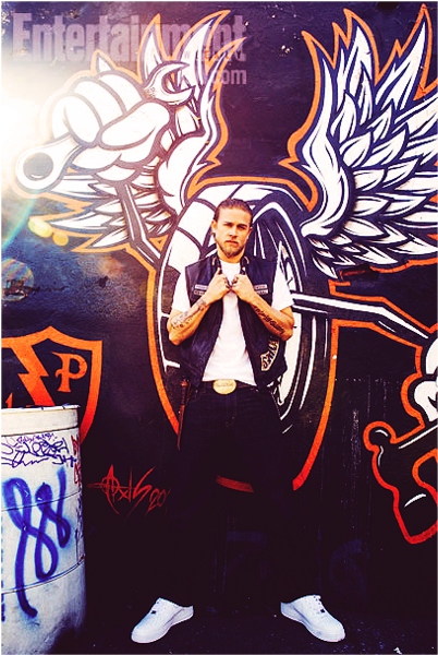 Charlie Hunnam Soa - Jax Teller (500x700), Png Download