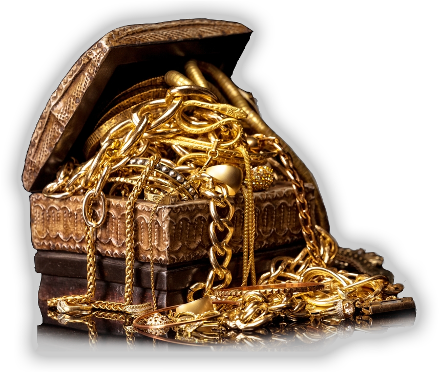 Cash For Gold Silver Silverware & Precious Metals - Piles Of Jewels Expensive (864x726), Png Download