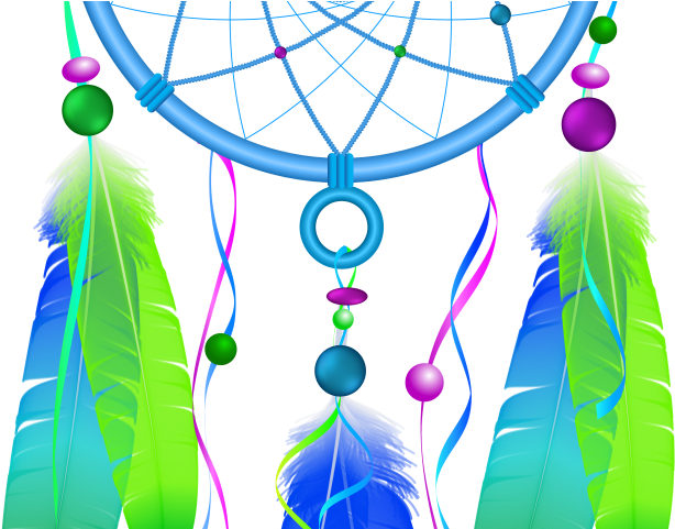 Dreamcatcher Clipart Cartoon - Clip Art Dream Catchers (640x480), Png Download
