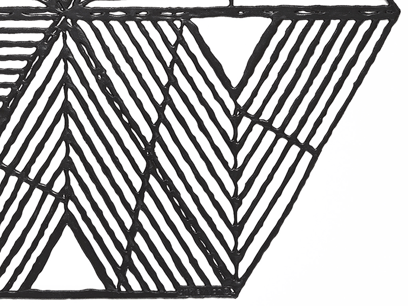 Pinwheel Placemat In Black - Placemat (800x600), Png Download