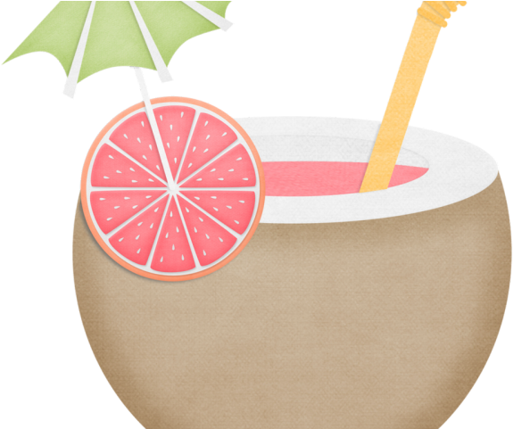 Hawaii Clipart Coconut Drink - Coco Pool Party Png (640x480), Png Download