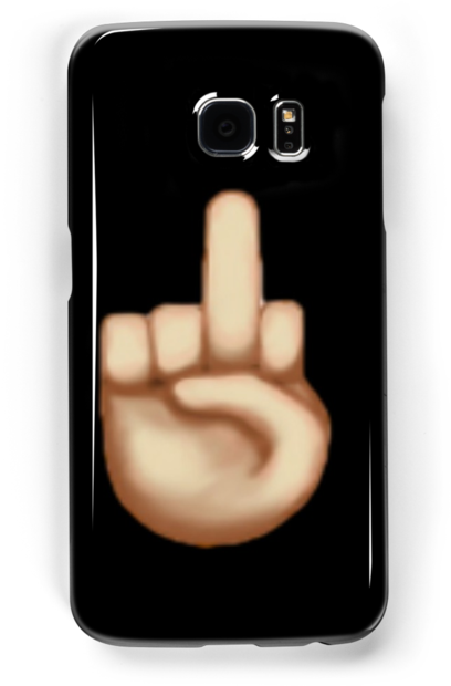 Middle Finger Emoji - Smartphone (500x700), Png Download