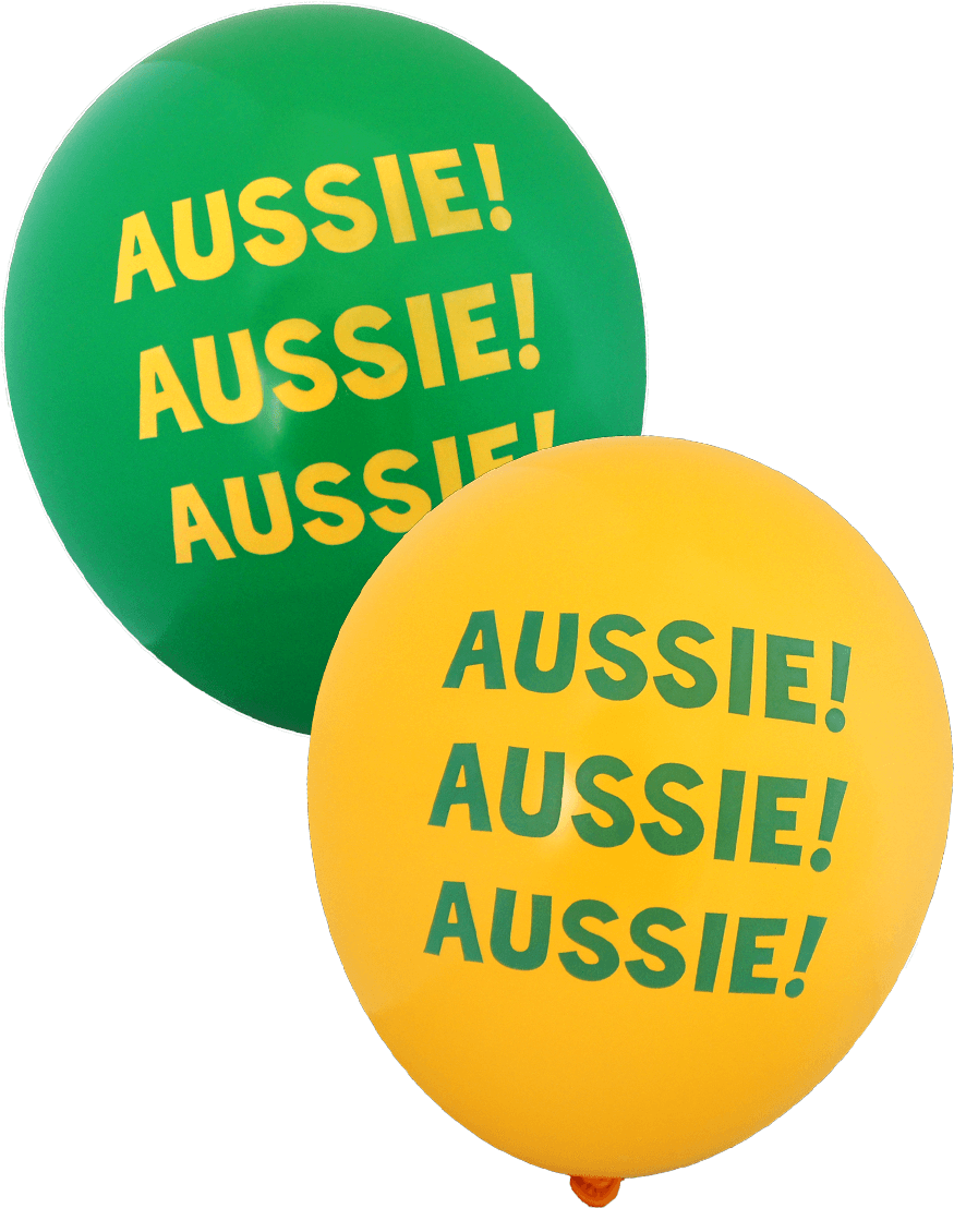 Aussie Aussie Aussie Balloons [1824] - Balloon (876x1152), Png Download