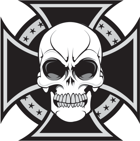 Printed Vinyl Cross Stickers - Battleaxe Warriors (600x600), Png Download