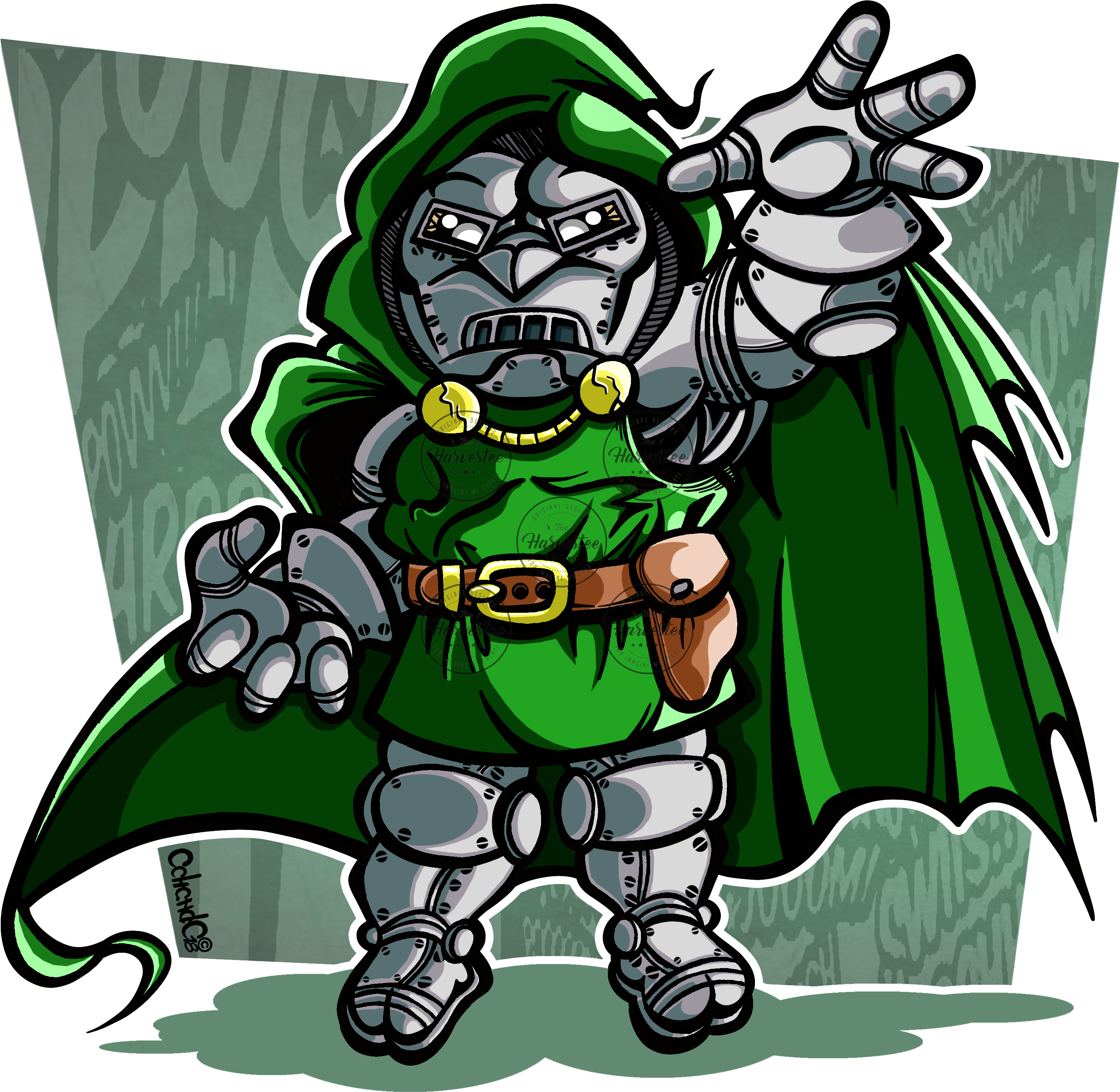 Parodia Oso Doctor Muerte, Doctor Doom Marvel, Comics - Cartoon (3018x2903), Png Download