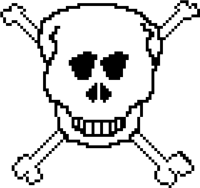 Skull & Cross Bones (720x690), Png Download