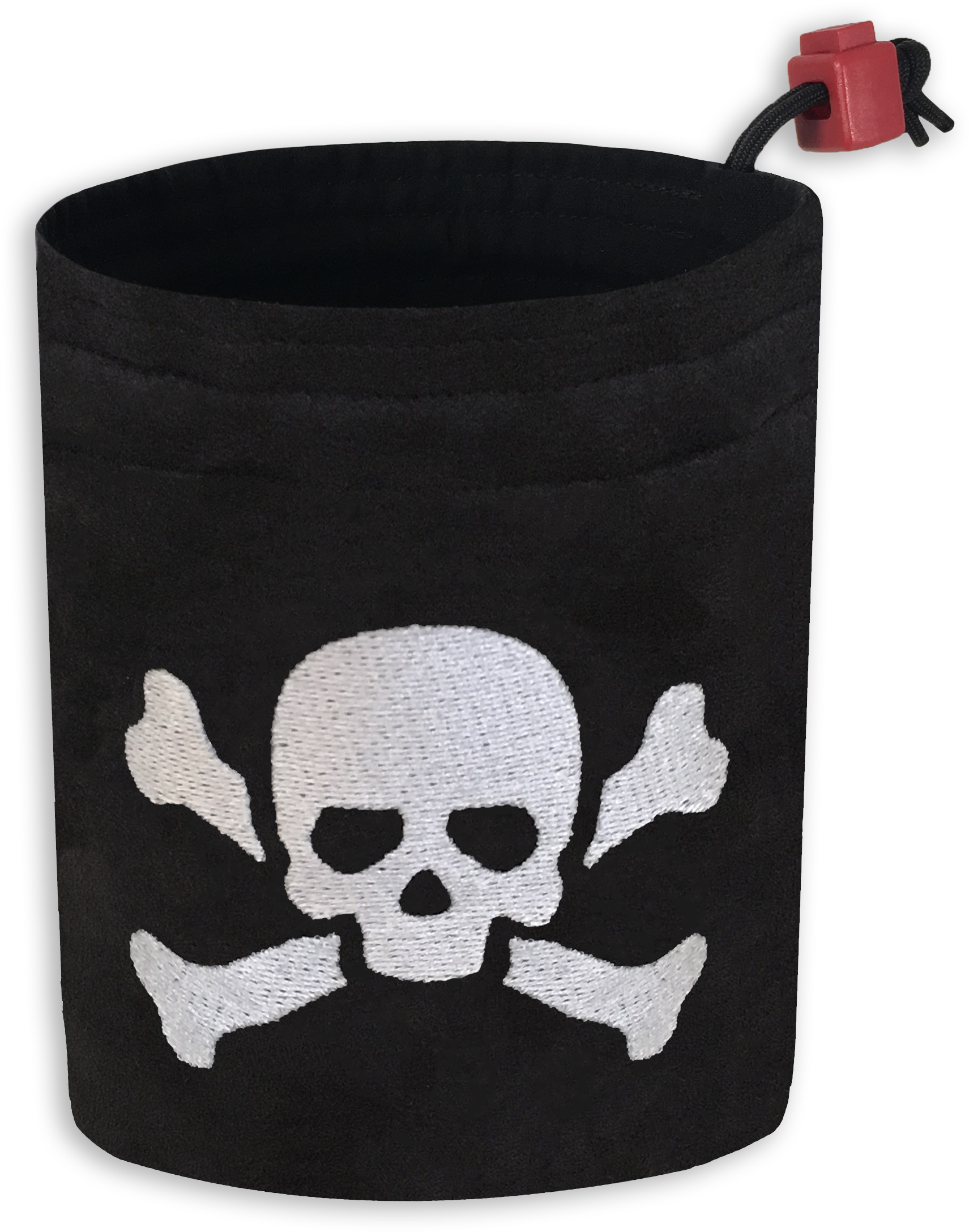 Poison Skull Symbol Embroidered Large Dice Bag - Skull (2160x2520), Png Download