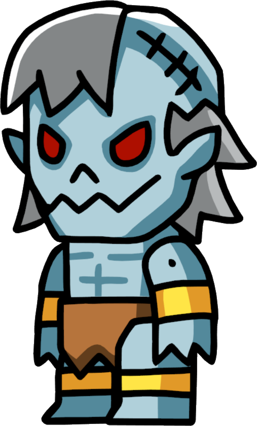 Ghoul Clipart Zombie - Scribblenauts Monster (507x840), Png Download