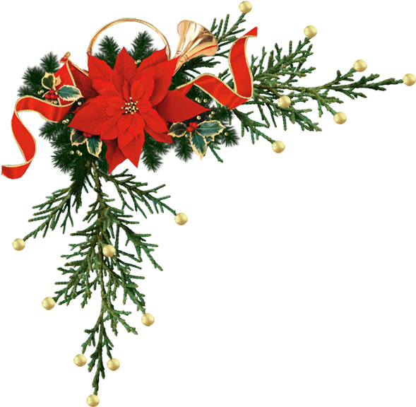 Christmas Corners - Transparent Christmas Corner Borders (600x600), Png Download