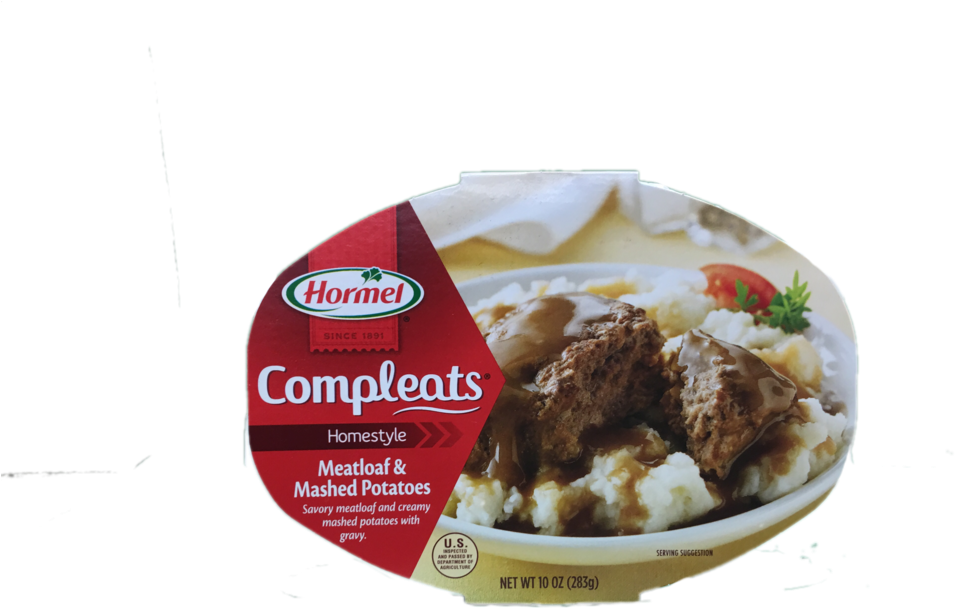 Hormel Compleats Meatloaf & Mashed Potatoes 10 Oz (1000x750), Png Download