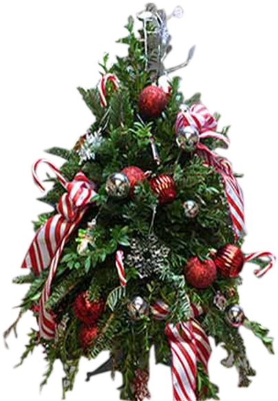 Candy Striped Christmas - Christmas Ornament (600x600), Png Download